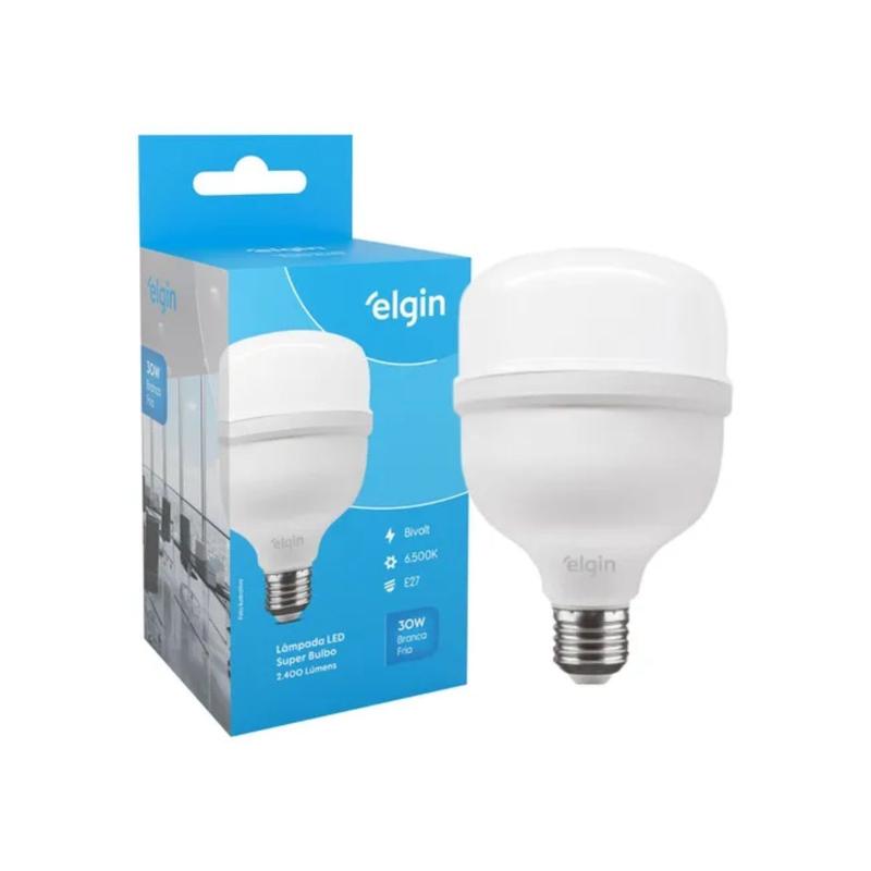 Lâmpada LED Bulbo 30W 6500K Bivolt Elgin