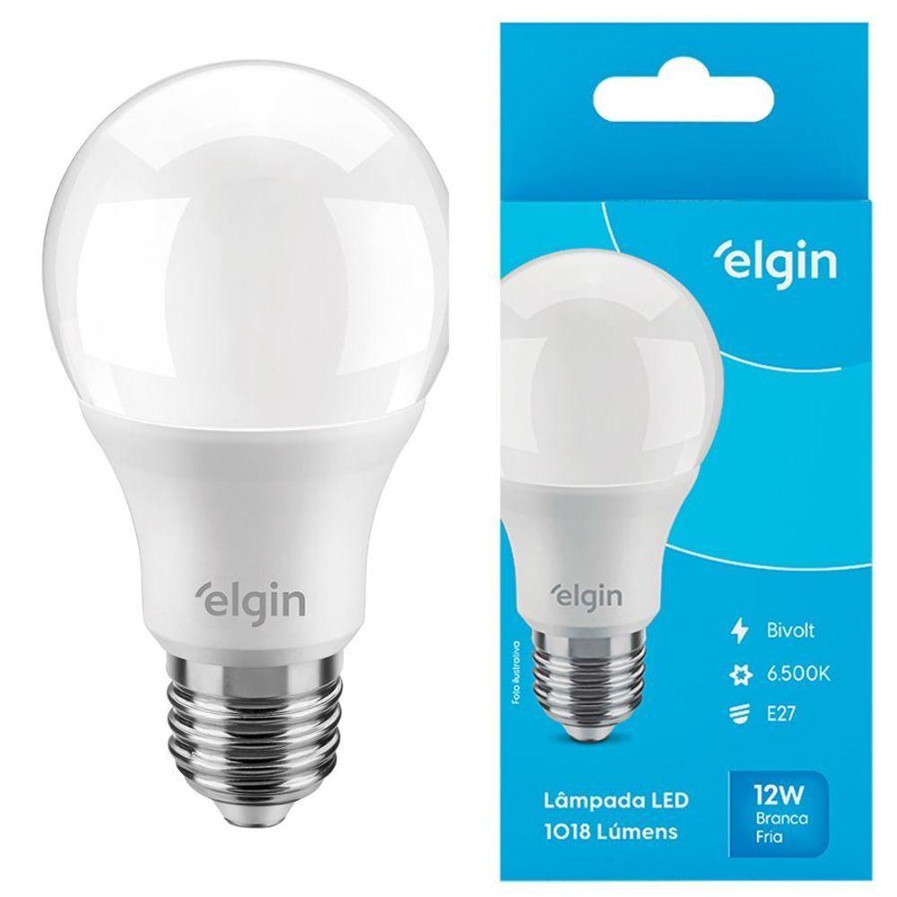 Lâmpada LED Bulbo 12W 6500K Bivolt Elgin